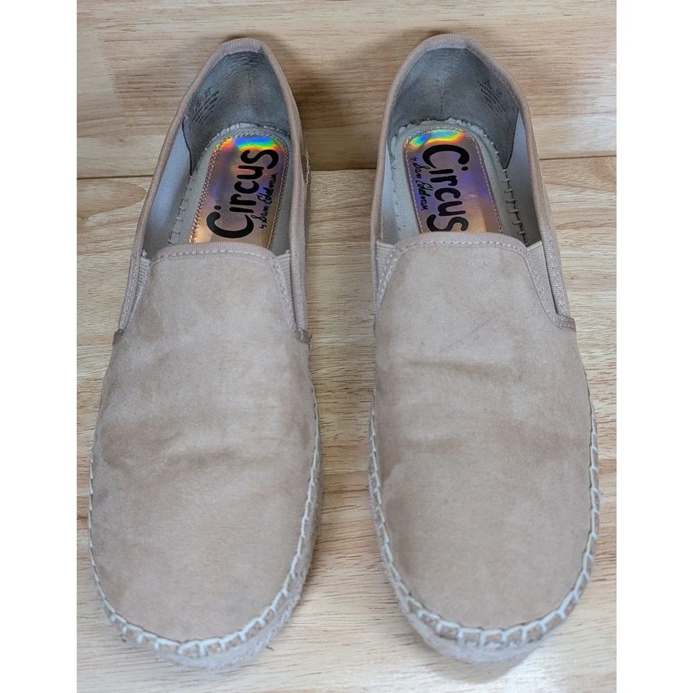 Circus by Sam Edelman Espadrilles Women's 9.5‎ Tan Slip-On Platform Shoes